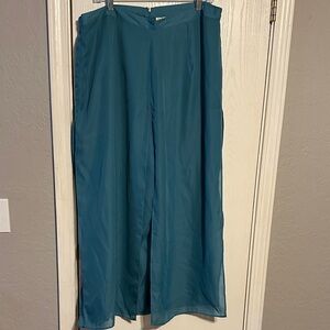 Elegant Teal Women's Trousers